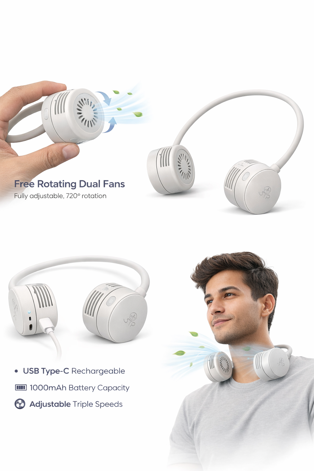 Portable Neck Fan