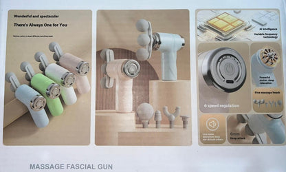 Deep Tissue Fascia Massage Gun – 6 Speed Muscle Massager