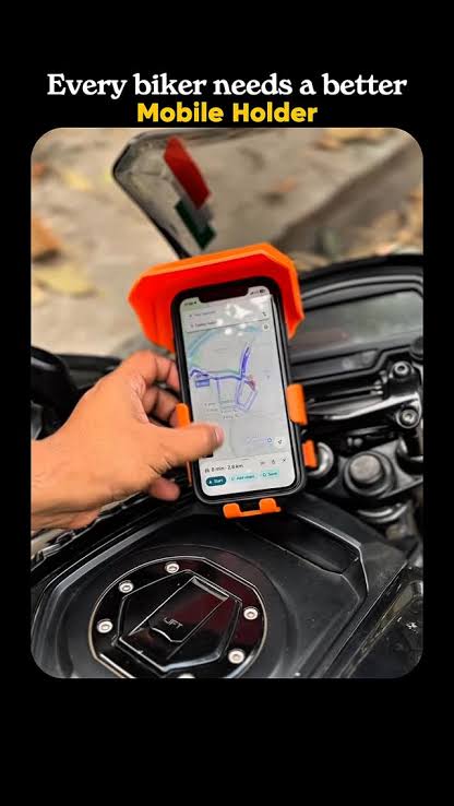 Bike Mobile Holder with Sun Visor – Heavy Duty Handlebar Mount 📱🏍️