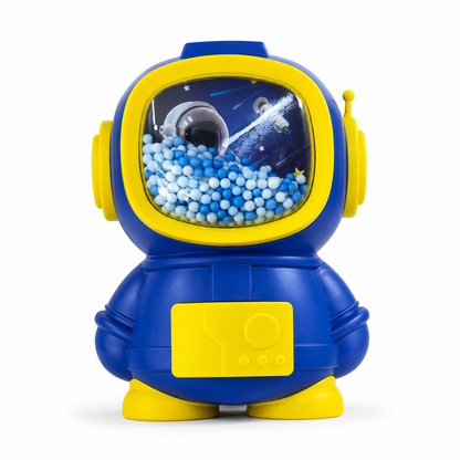Astronaut Piggy Bank for Kids – Blue & Yellow Space Saving Bank