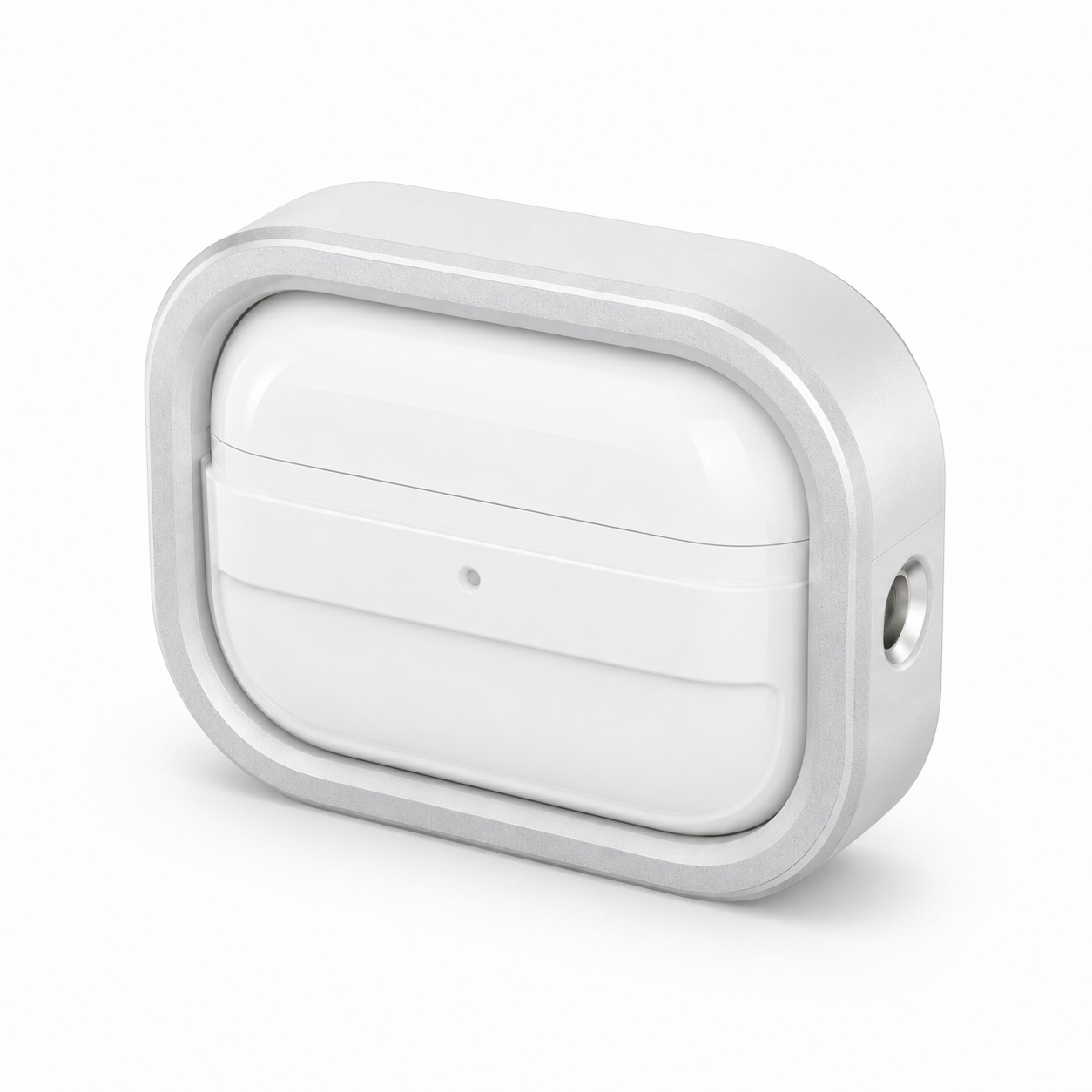 Protective Cover Case for AirPods Pro 3 – Premium White Shockproof Earbuds Case with Frame