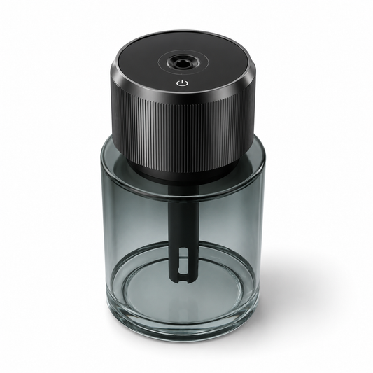 Car Fragrance Intelligent Atomization Aroma Diffuser for Car with Spray Dispersion, Intelligent Start & Rechargeable 300mAh Battery