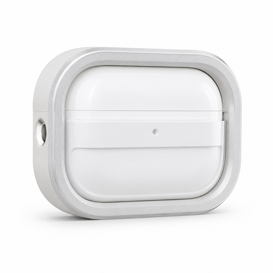 Protective Cover Case for AirPods Pro 3 – Premium White Shockproof Earbuds Case with Frame