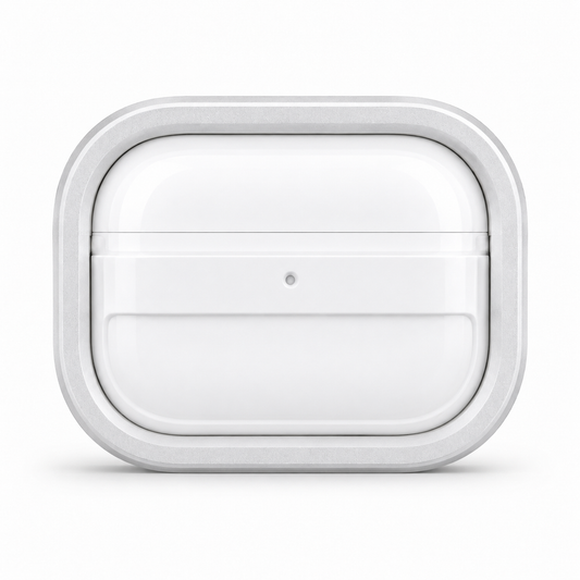 Protective Cover Case for AirPods Pro 3 – Premium White Shockproof Earbuds Case with Frame