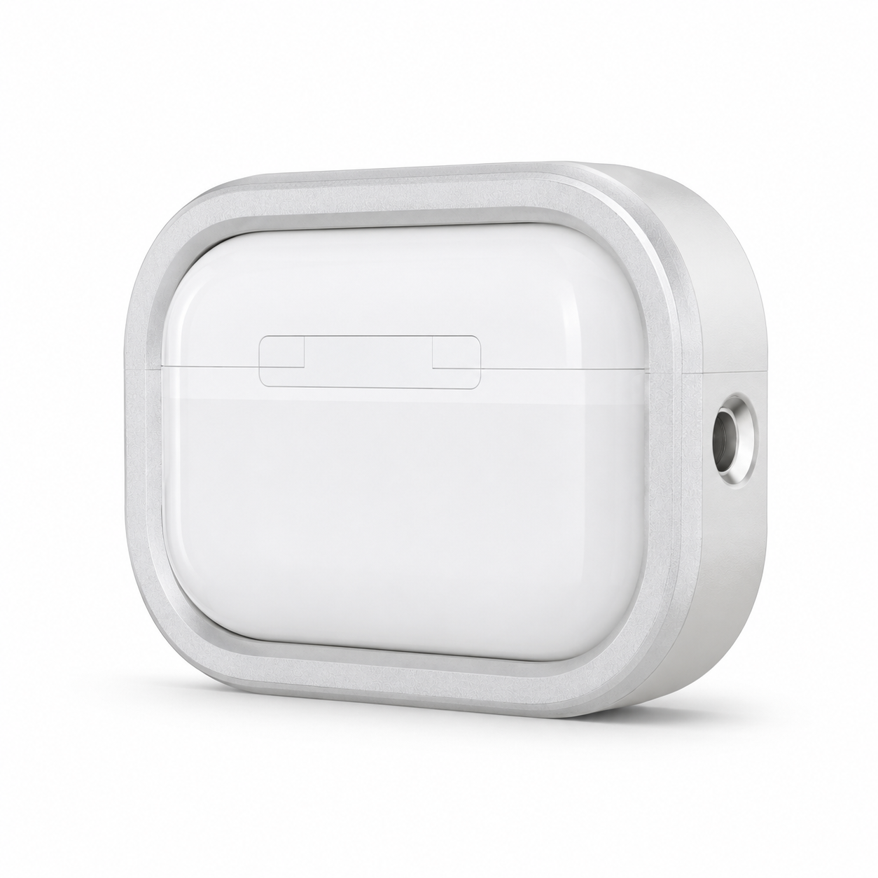 Protective Cover Case for AirPods Pro 3 – Premium White Shockproof Earbuds Case with Frame